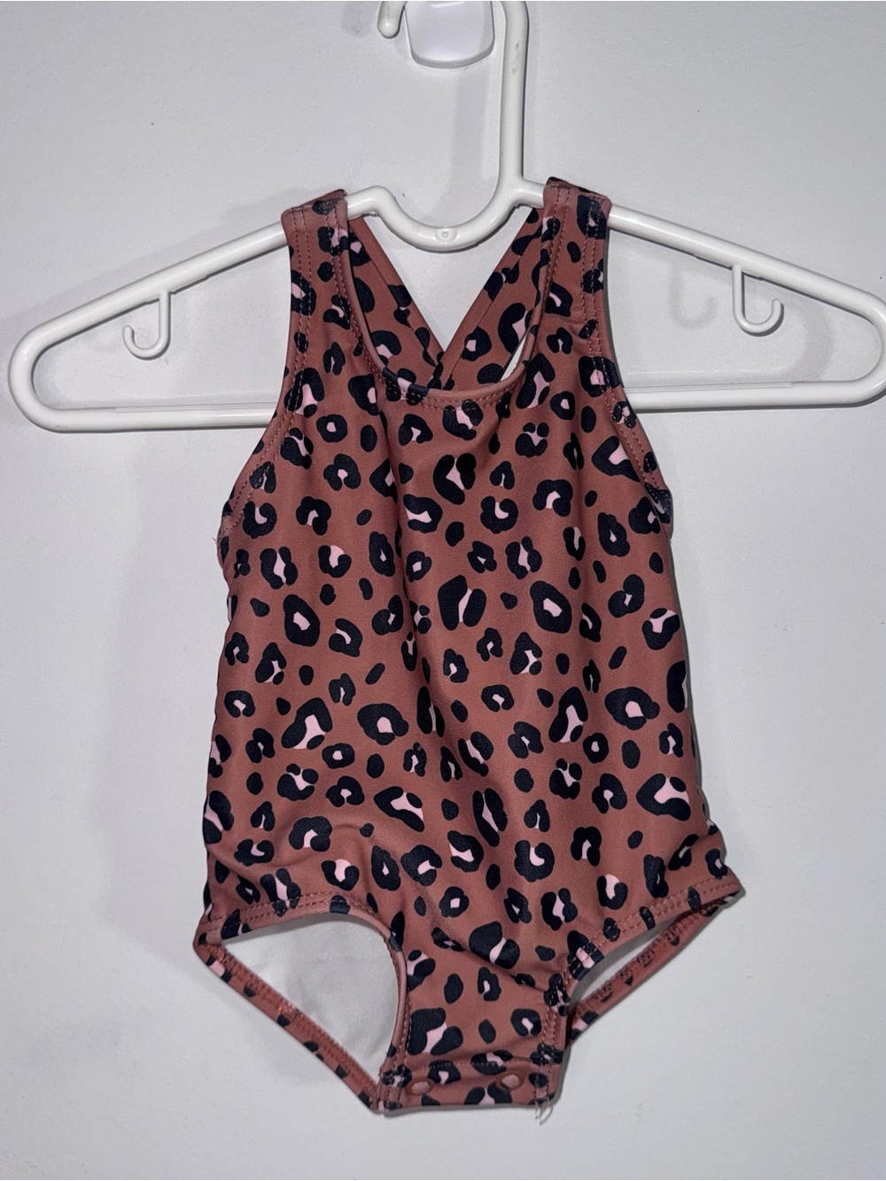 Carter’s Baby Girls 3M Leopard Print One Piece Swimsuit Bow Back